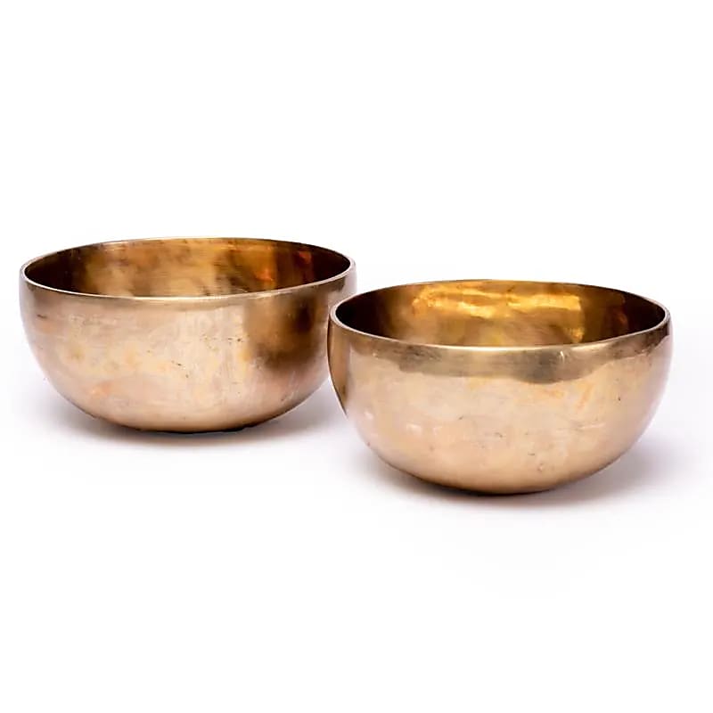 Blume des Lebens Heilende Klangschale dunkel -- 900-1050 g; 20 cm