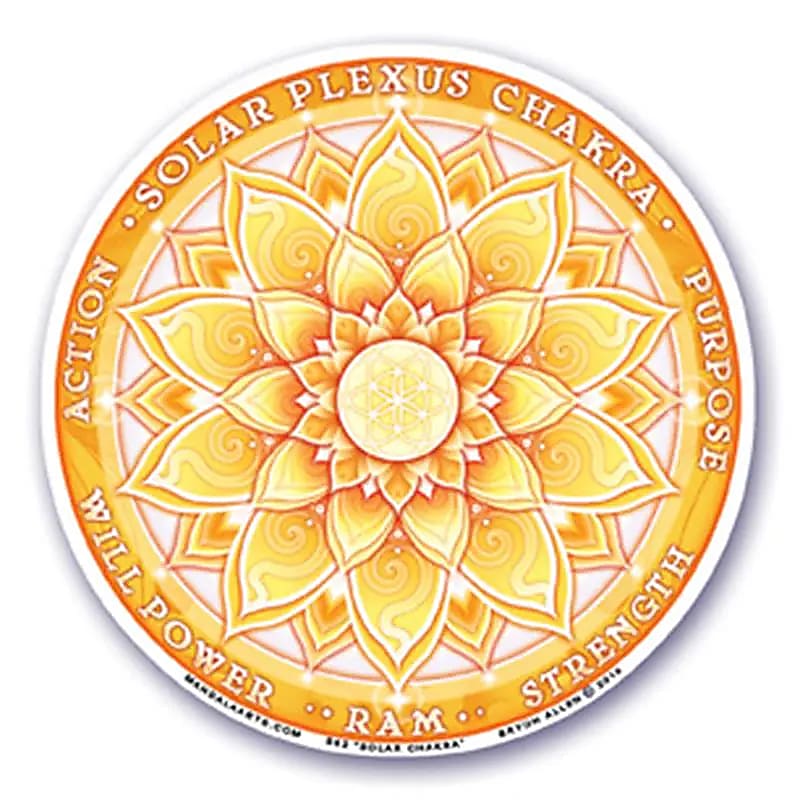 Natürliche Window Sticker 3th Chakra