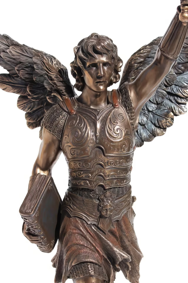 Archangel Raguel Figure 41 cm – Veronese Bronze Figure Holy Angel