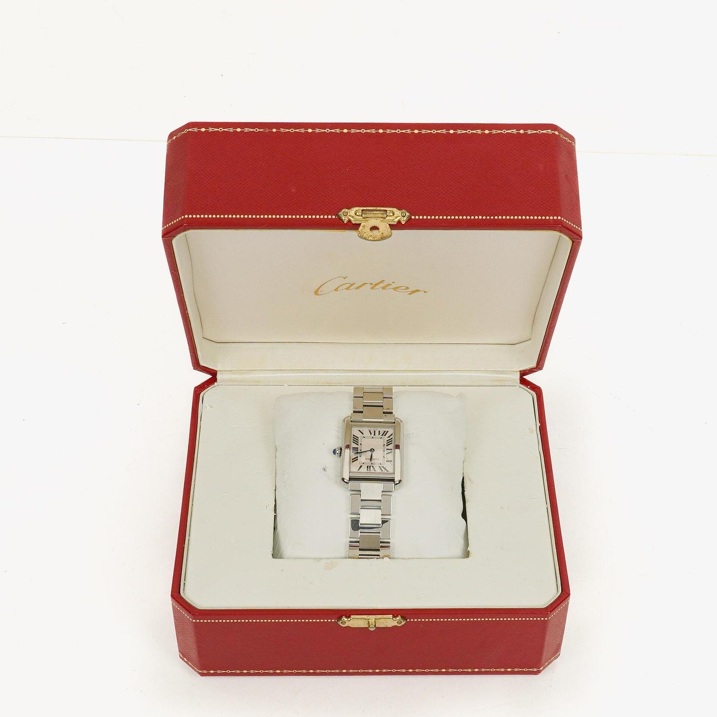 Cartier Tank Solo 24 mm Quarzuhr aus Edelstahl