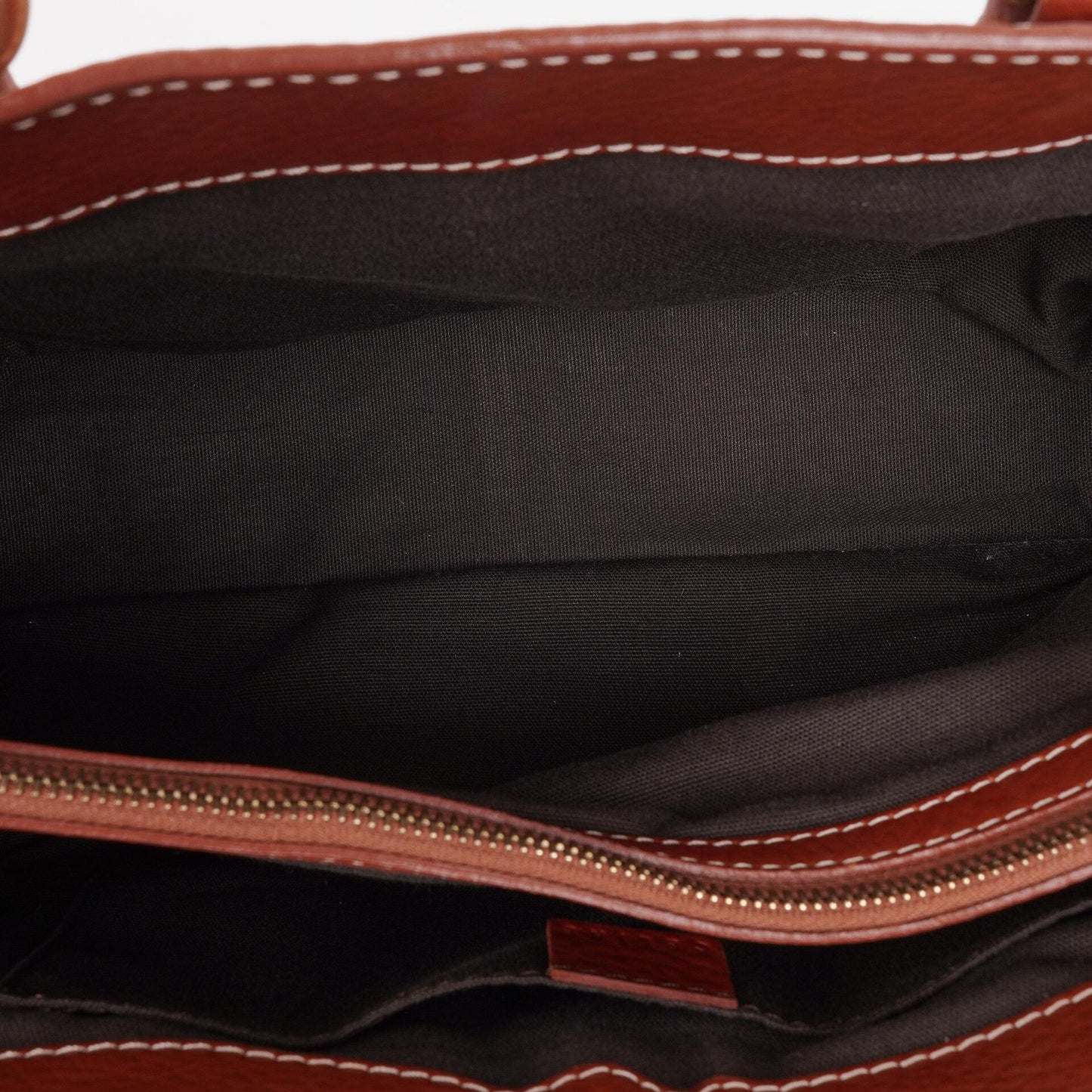 Celine Boogie Tasche aus braunem genarbtem Leder