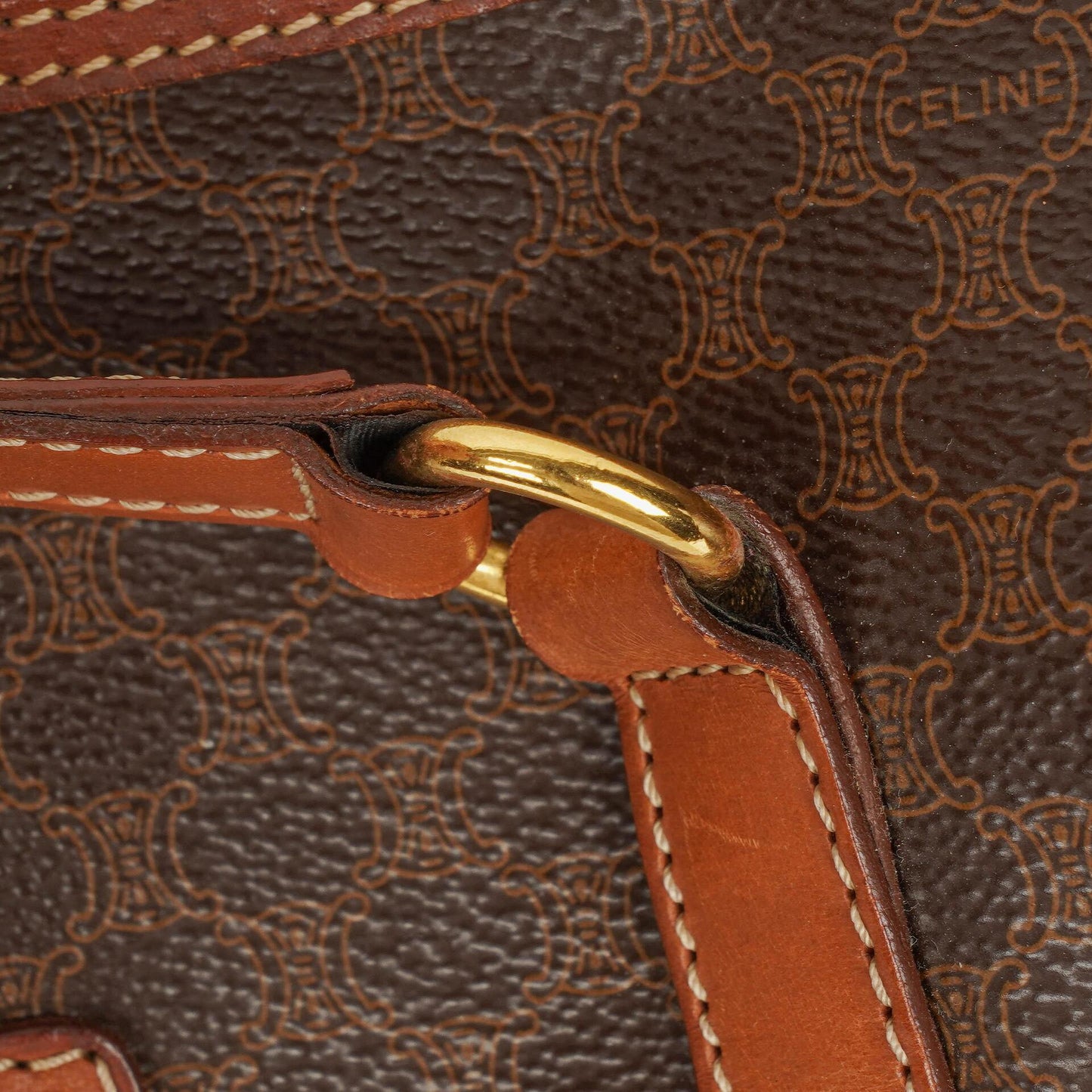 Celine Macadam Boston Tasche aus beschichtetem Canvas