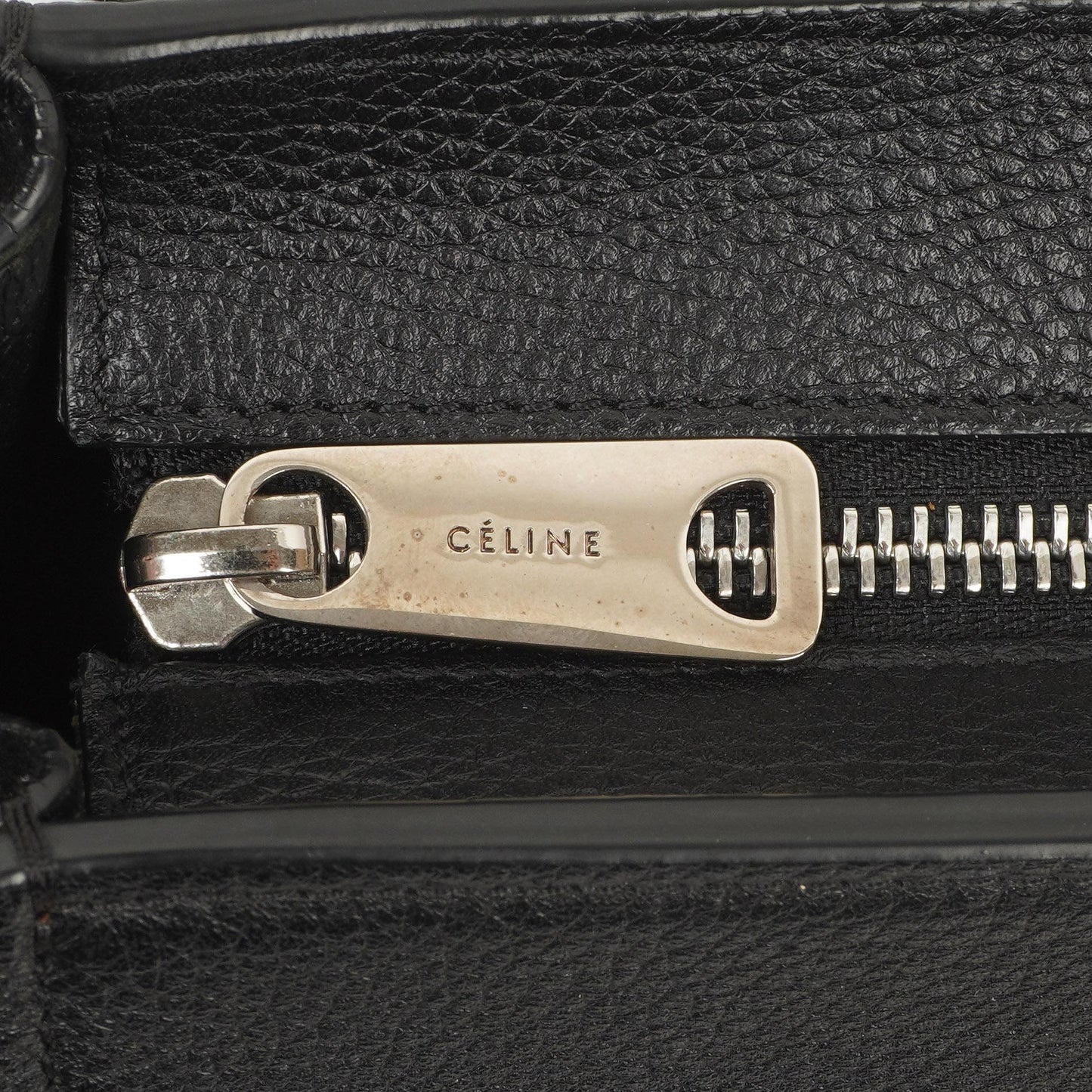 Celine Medium Trapeze Handtasche aus schwarzem Kalbsleder und Wildleder