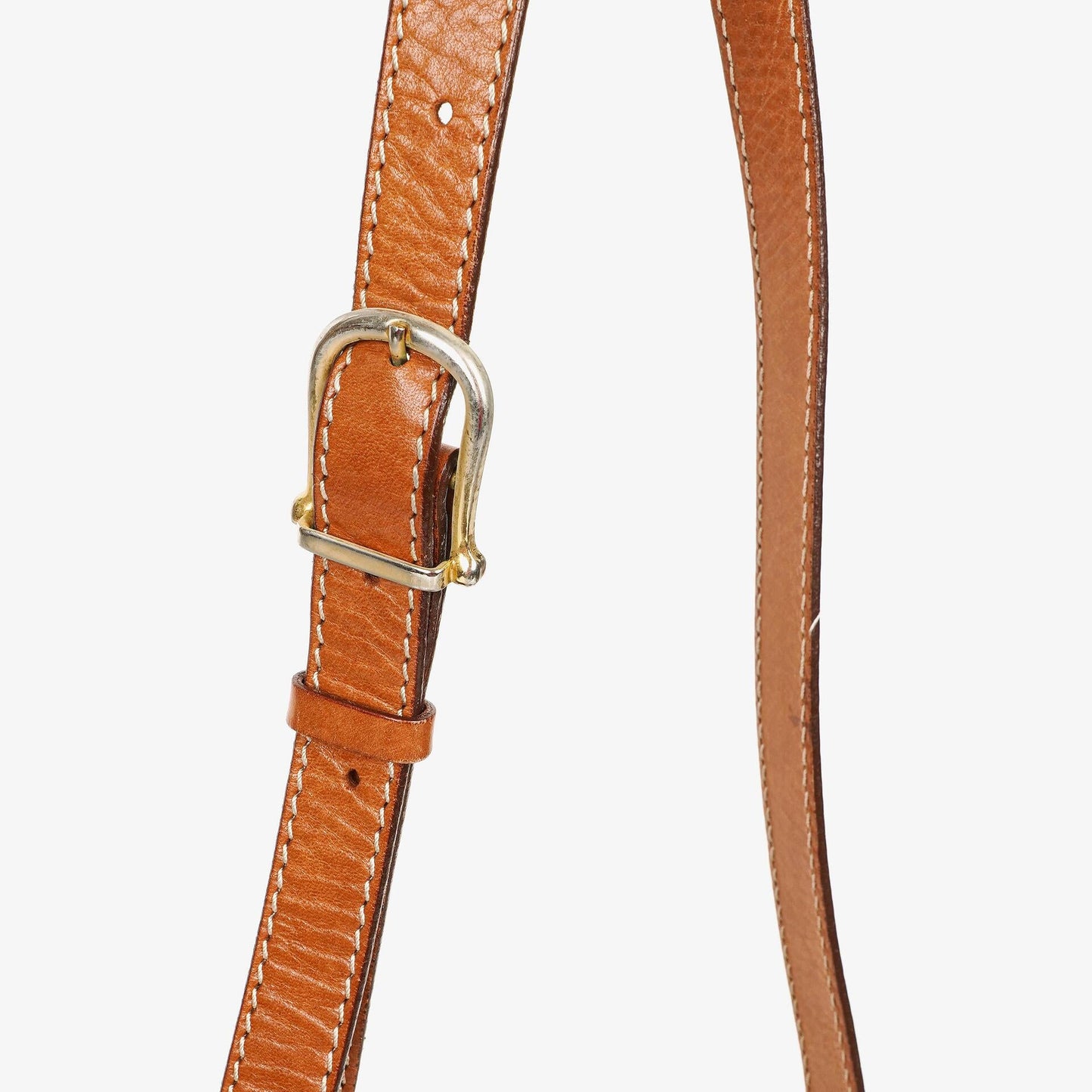 Celine Vintage Macadam Triomphe Bucket Bag mit Zugband in Braun