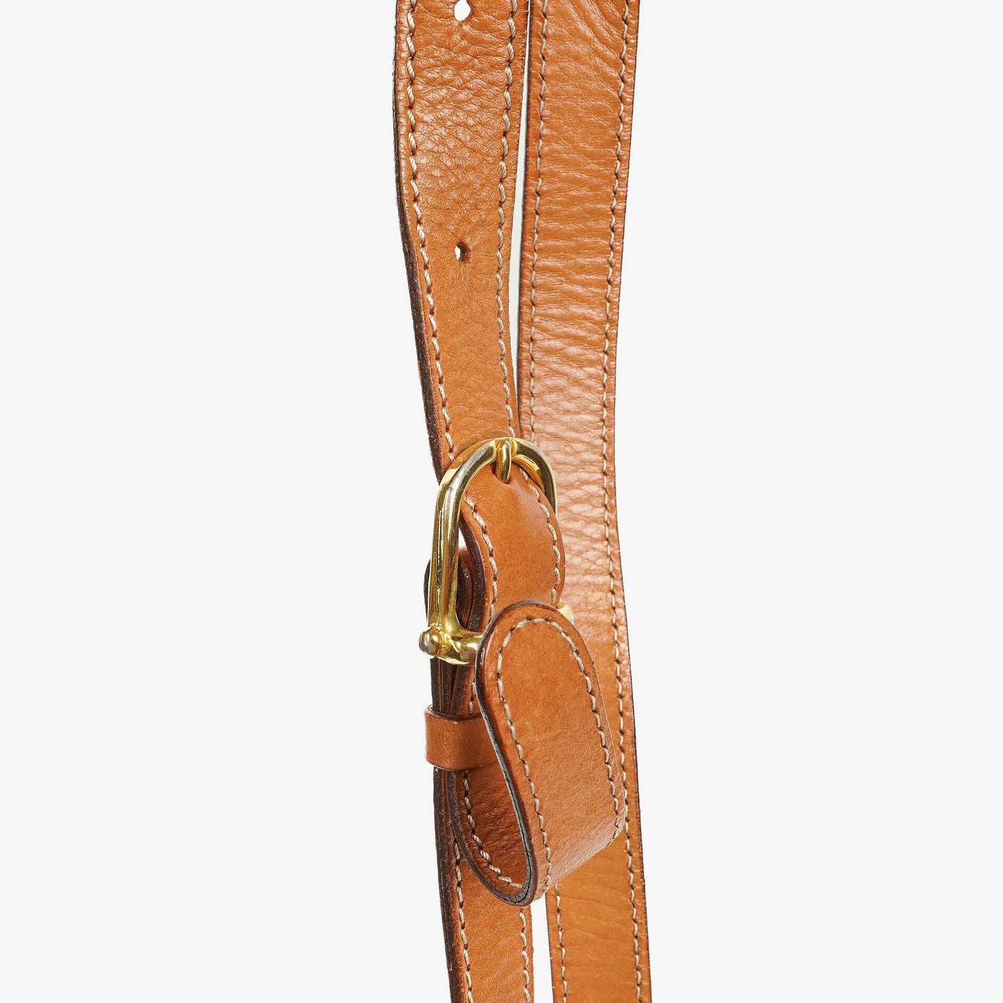 Celine Vintage Macadam Triomphe Bucket Bag mit Zugband in Braun