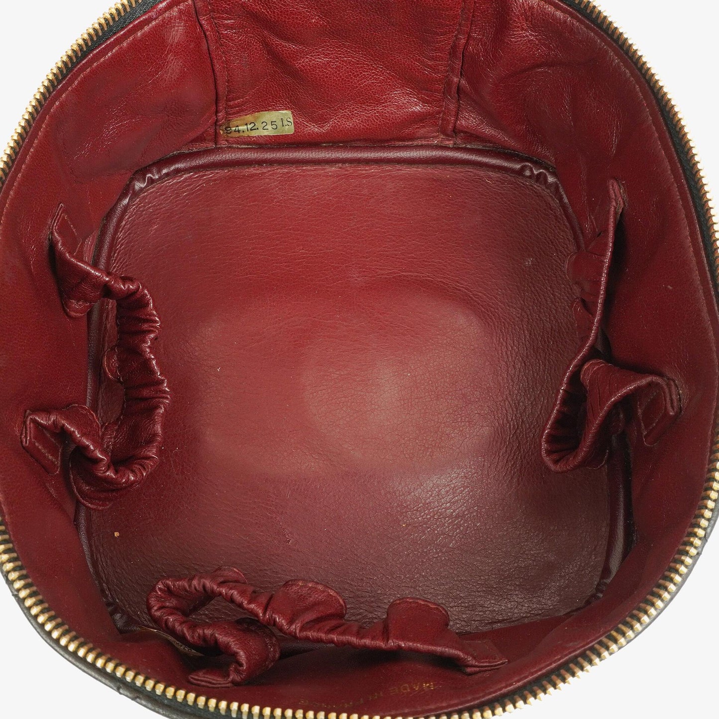 Chanel schwarzer gesteppter Kosmetikkoffer aus Leder
