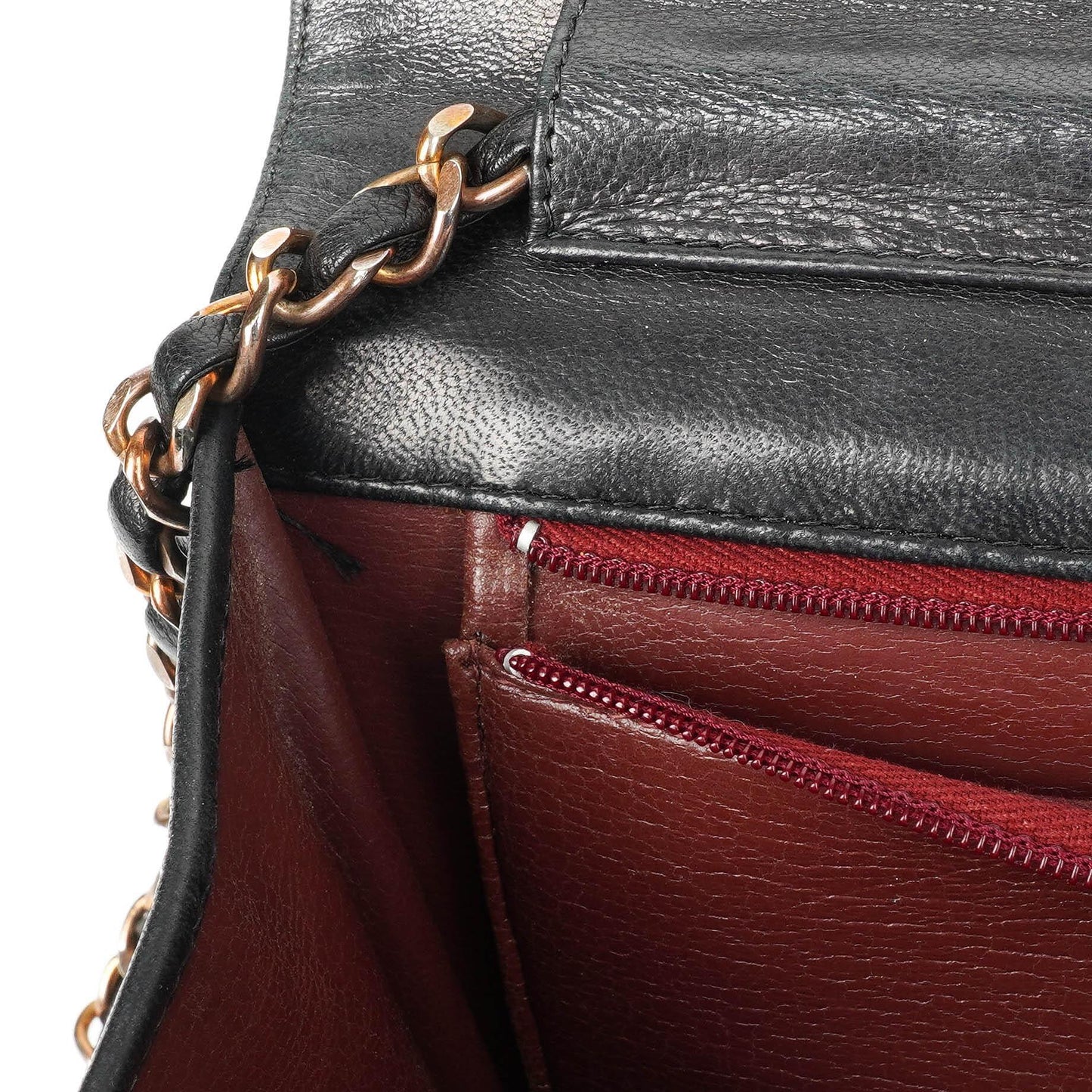 Chanel Classic Full Flap Bag Schwarz Gequiltetes Lammleder mit Gold Hardware
