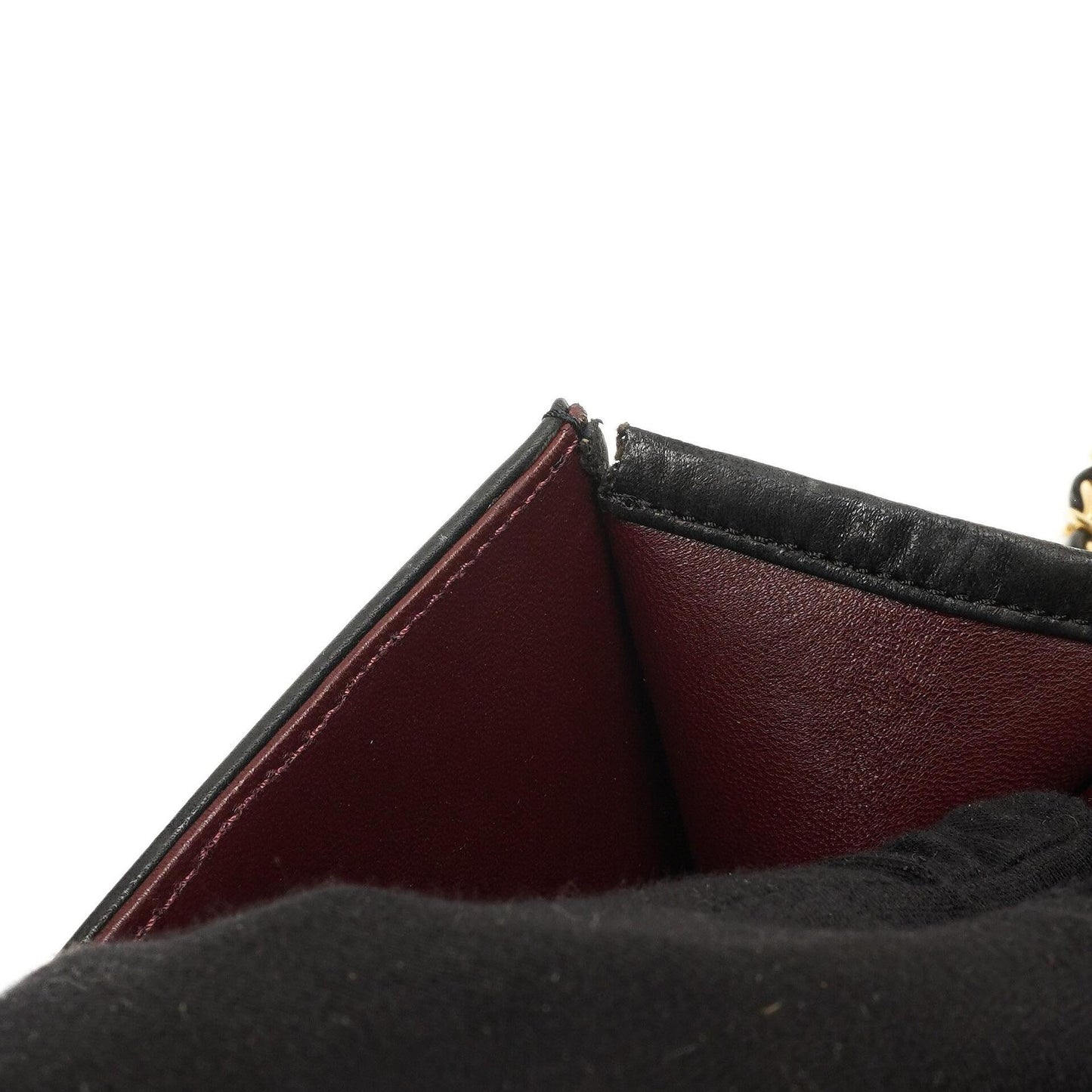 Chanel Mini Classic WOC Schwarz Gequiltetes Lammleder Full Flap Wallet on Chain mit 24K Gold Hardware