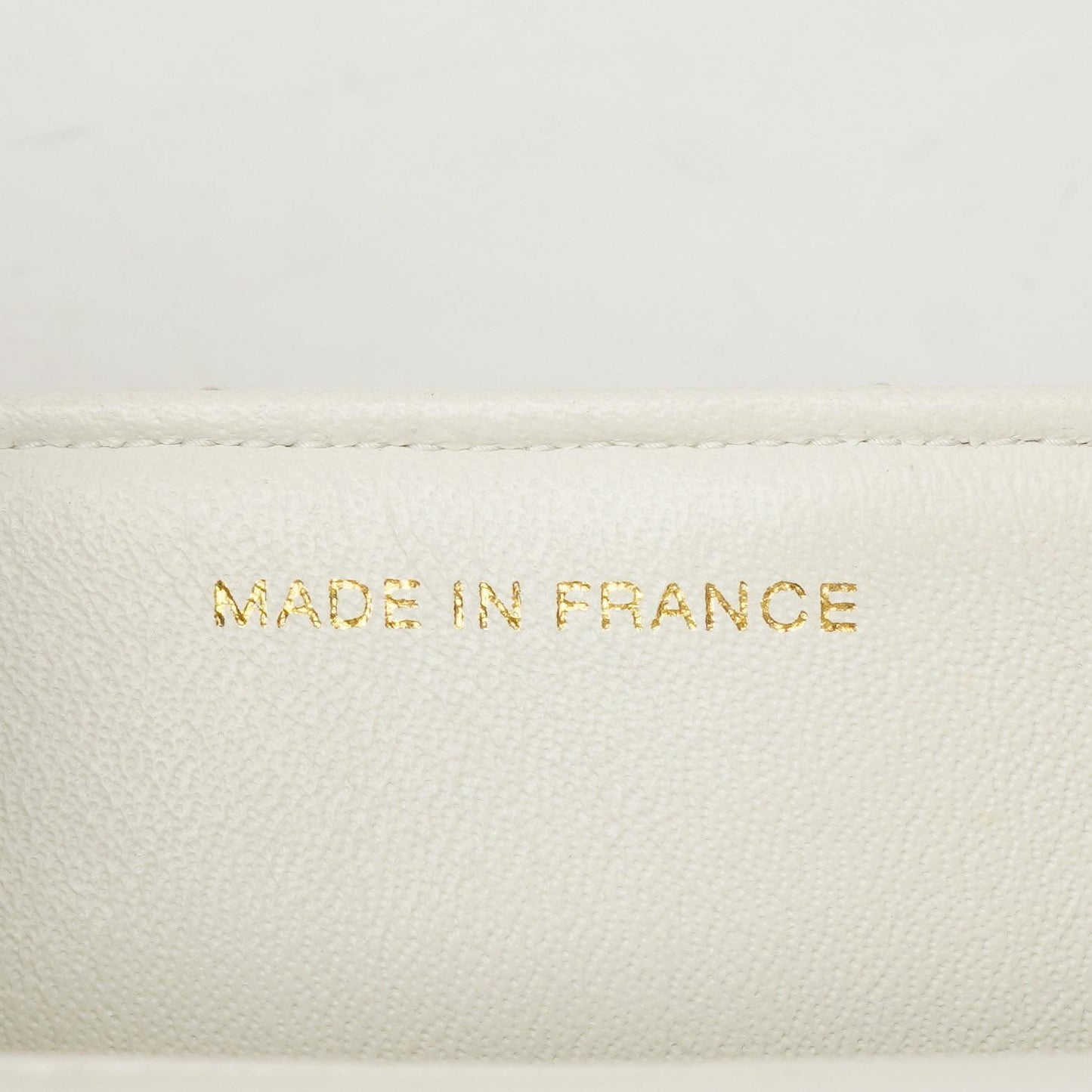 Chanel Mini Square Classic Flap Tasche Weiß Stepp-Lammleder mit 24K vergoldeten Beschlägen, 1997-199