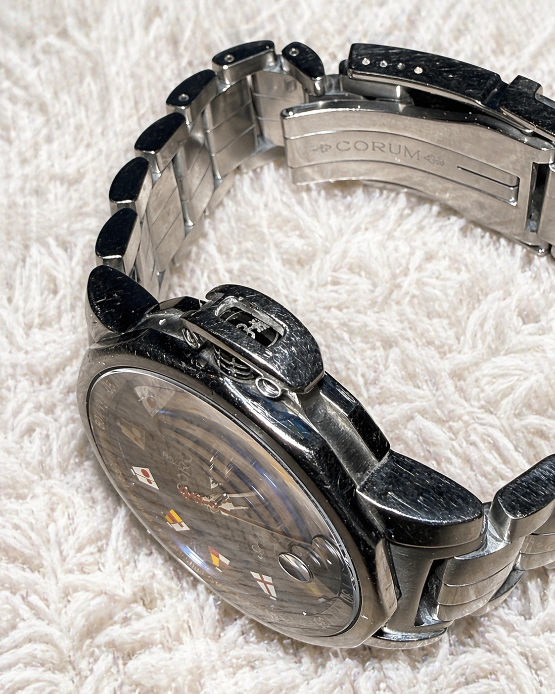 Corum Admiral's Cup Automatik Herrenuhr Trophy Navy