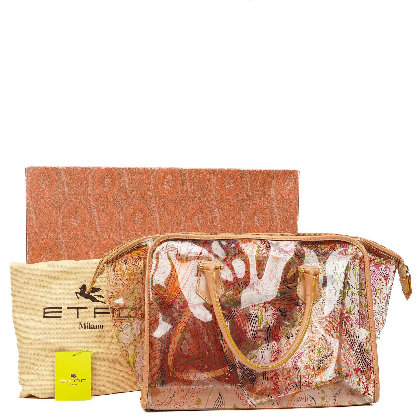 Etro Paisley Vinyl Tote Tasche