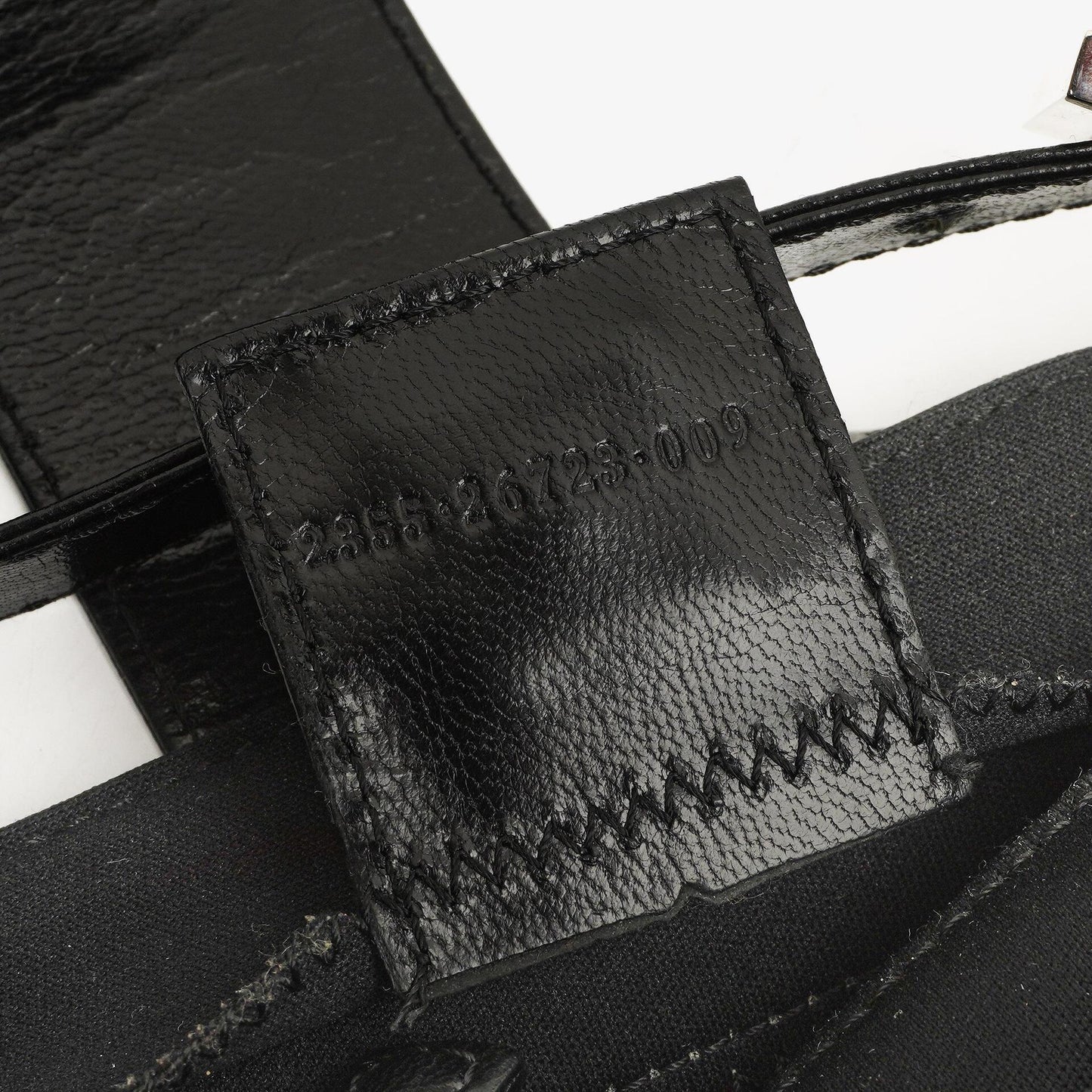 Fendi Baguette Schwarze Neopren Tasche