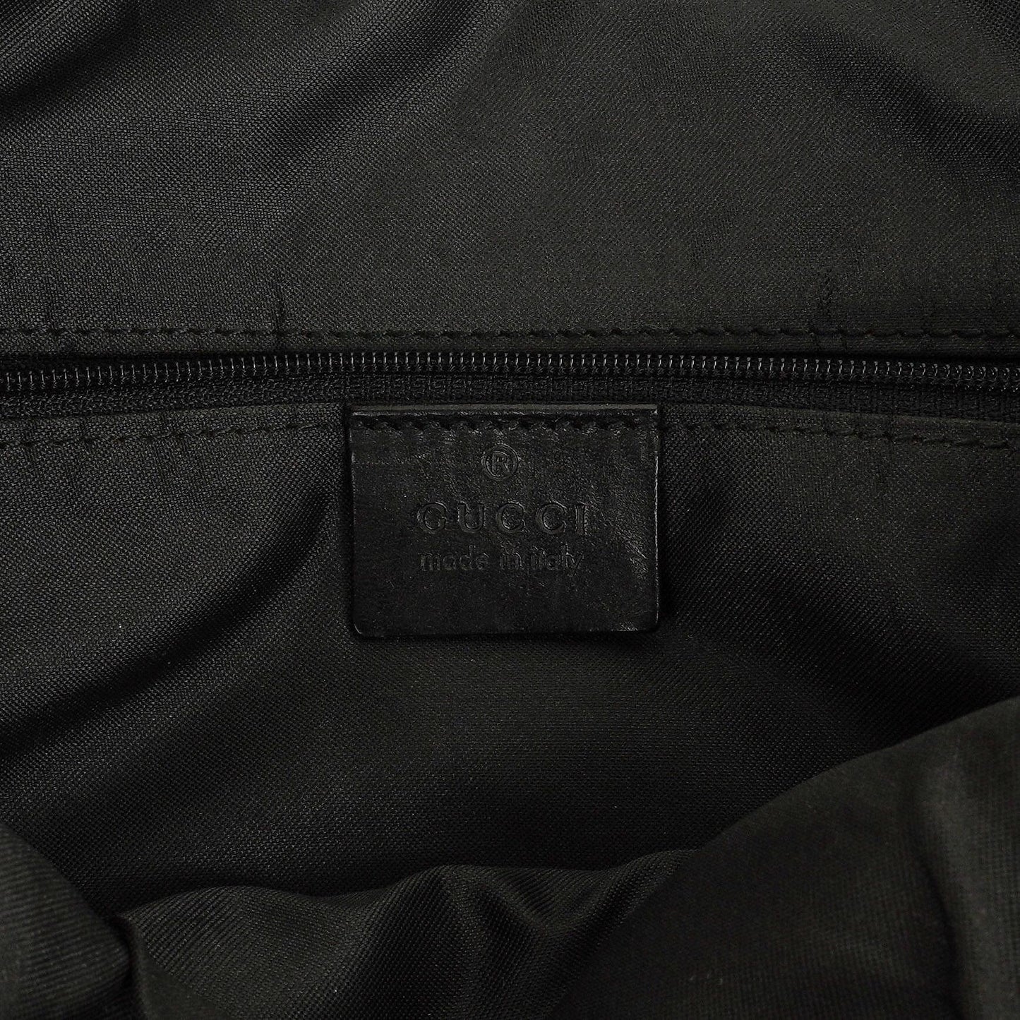 Gucci Jackie GG quadratische Tasche aus schwarzem Wildleder