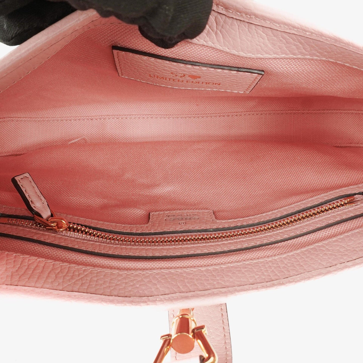 Gucci Jackie 1961 Limited Edition kleine Schultertasche aus Leder/Denim in Pink/Blau mit GG Floral