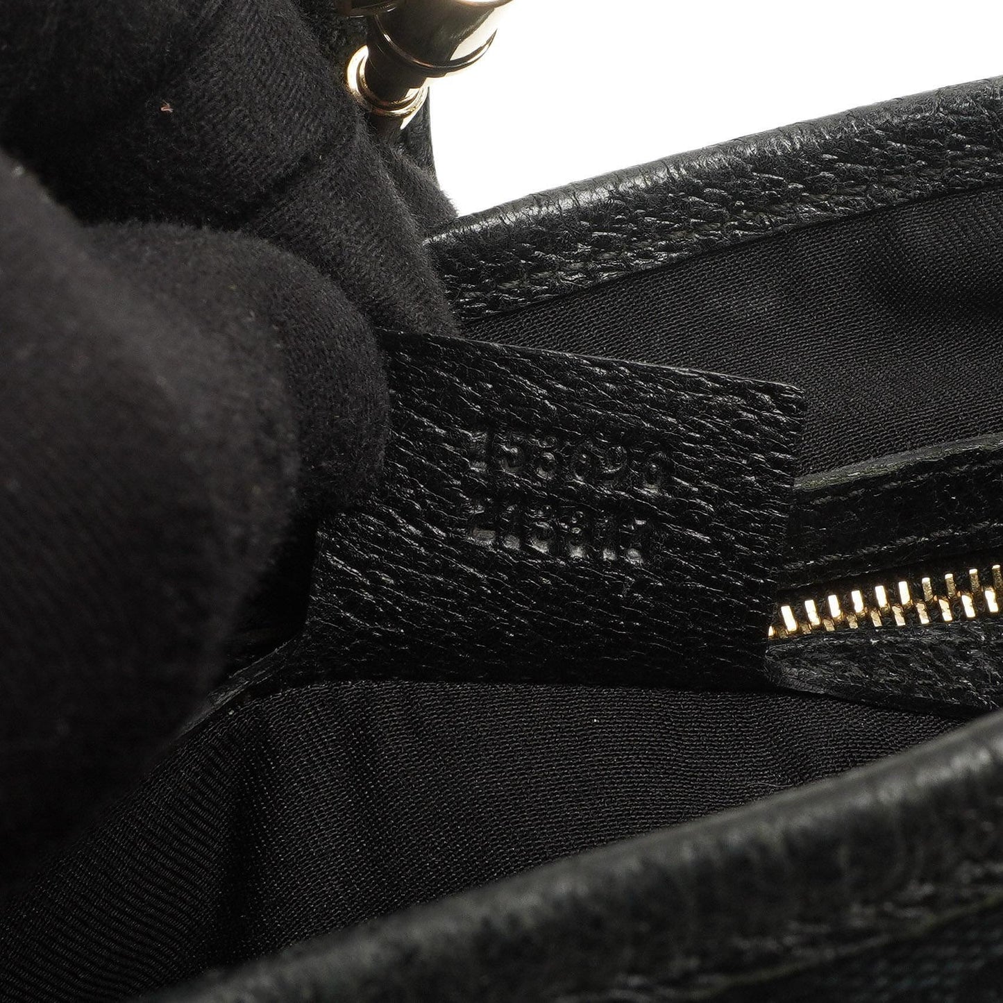 Gucci Jackie Medium Vintage Schultertasche Schwarz/Dunkelmarine GG Canvas und Leder