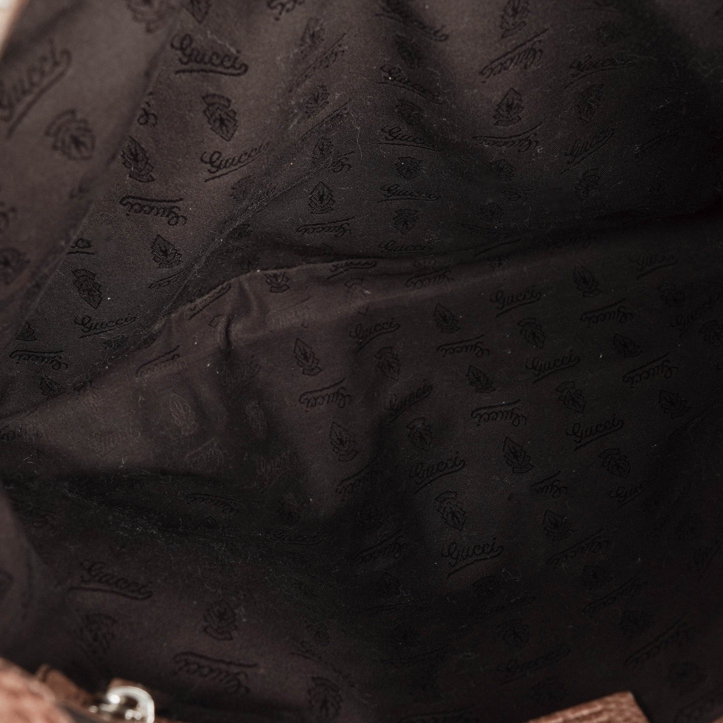 Gucci Tragetasche aus Leder mit Bambus-Bar und geflochtenen Griffen