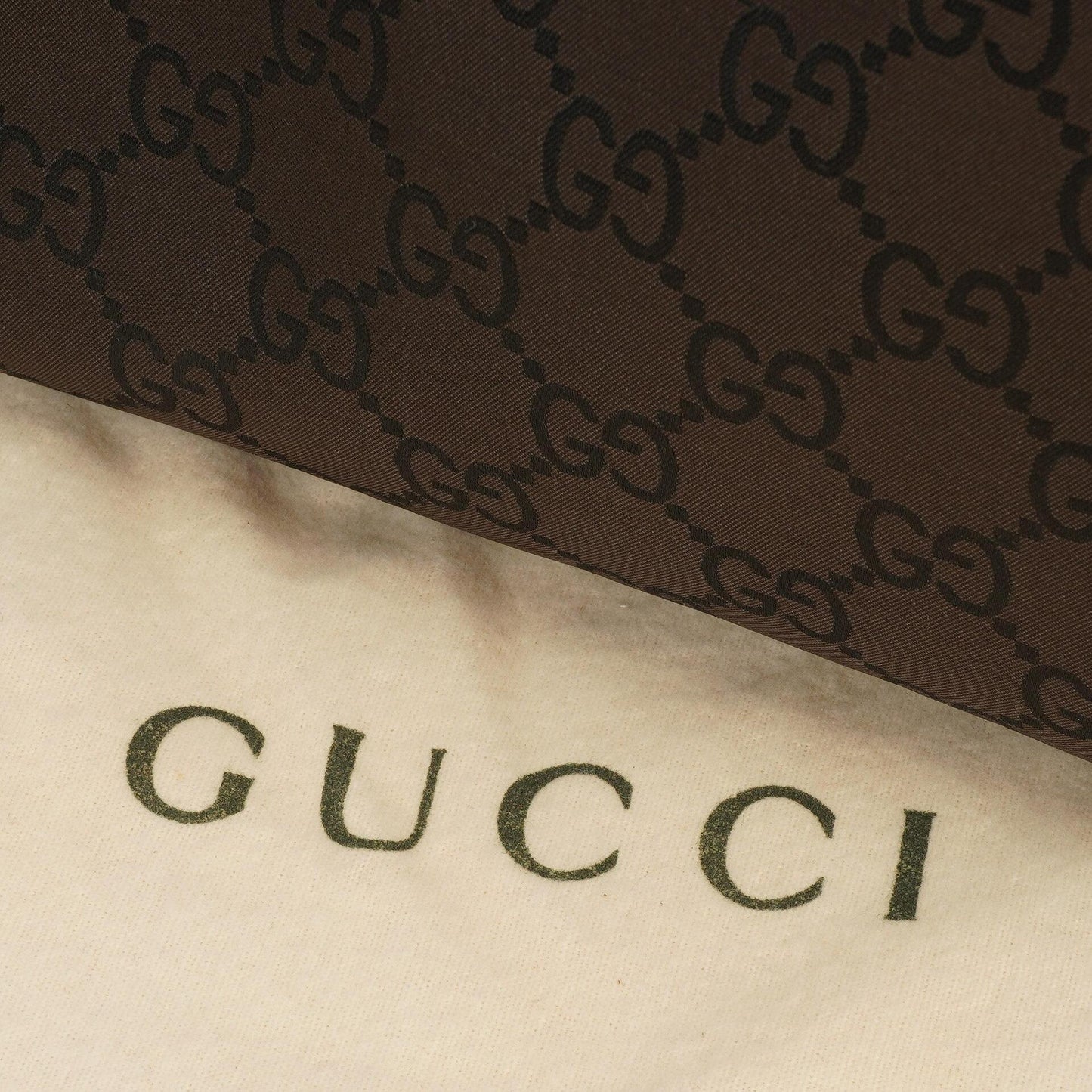 Gucci Vintage Bambusbraune GG Canvas Tote Tasche