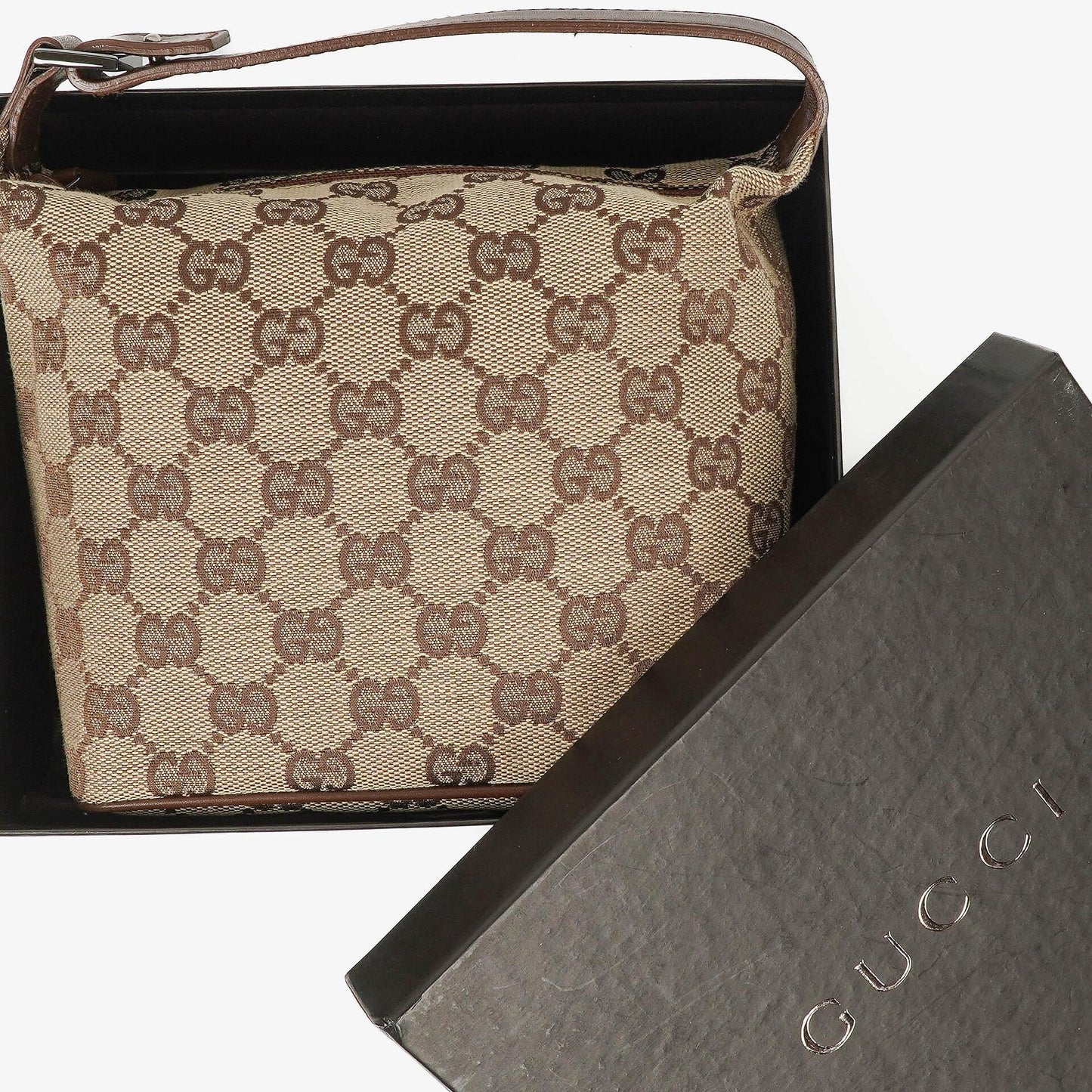 Gucci Vintage Mini Pochette Hobo Tasche mit GG Monogramm