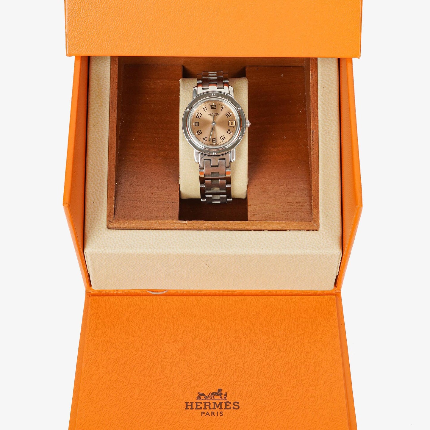 Hermes Clipper Quarzuhr Edelstahl CL4.210