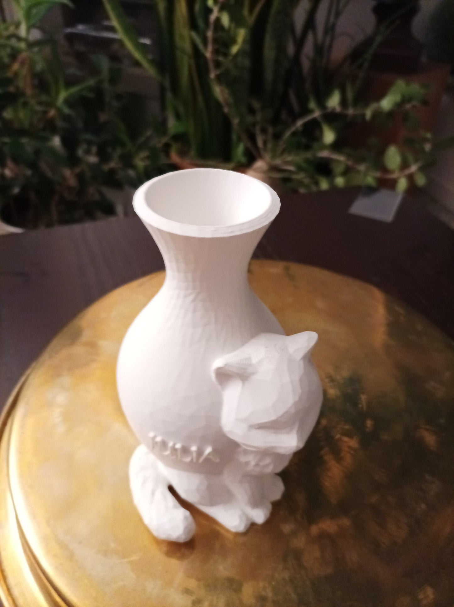 Personalisierte Katzenvase | Trockenblumen Dekoration| Perfektes Geschenk für Katzenliebhaber