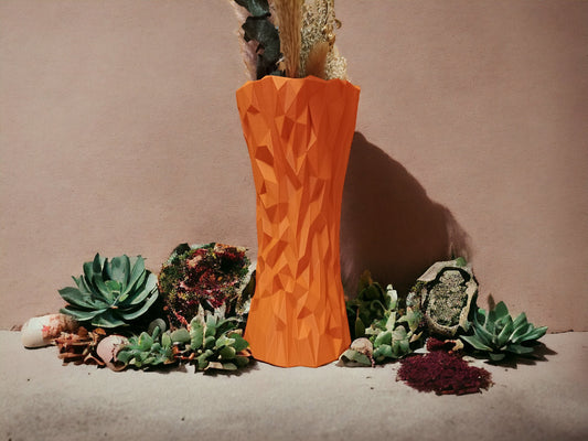 Moderne 3D Vase in Geometrischer Eleganz