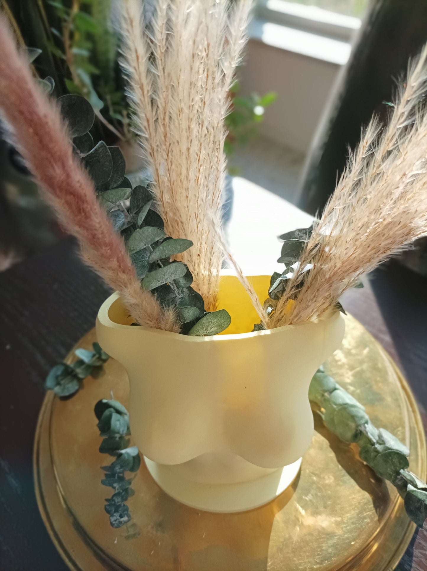 Stilvolle Erorik Frauenkörper Vase aus PLA für Trockenblumen