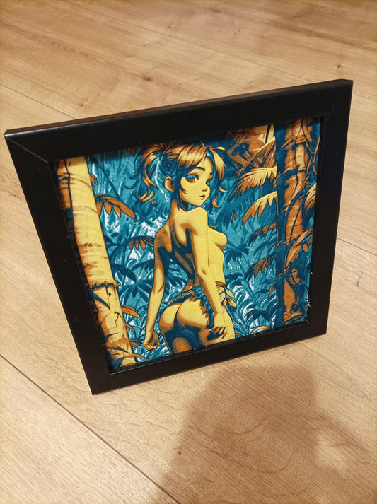 "Verführerische Tropen im ""Karikatur-Stil"" 3D Druck."