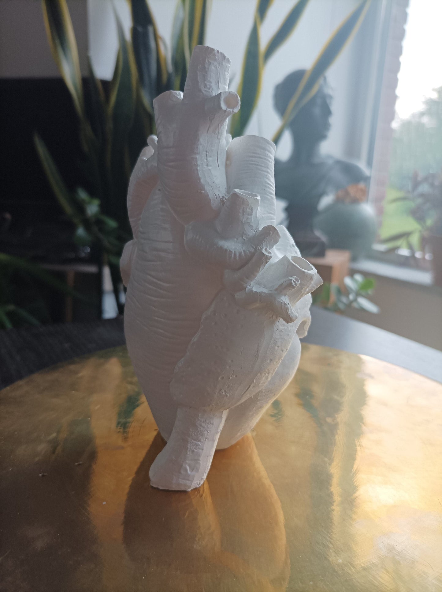 Unikat Herz-Vase Harz 3D Druck für Trockenblumen