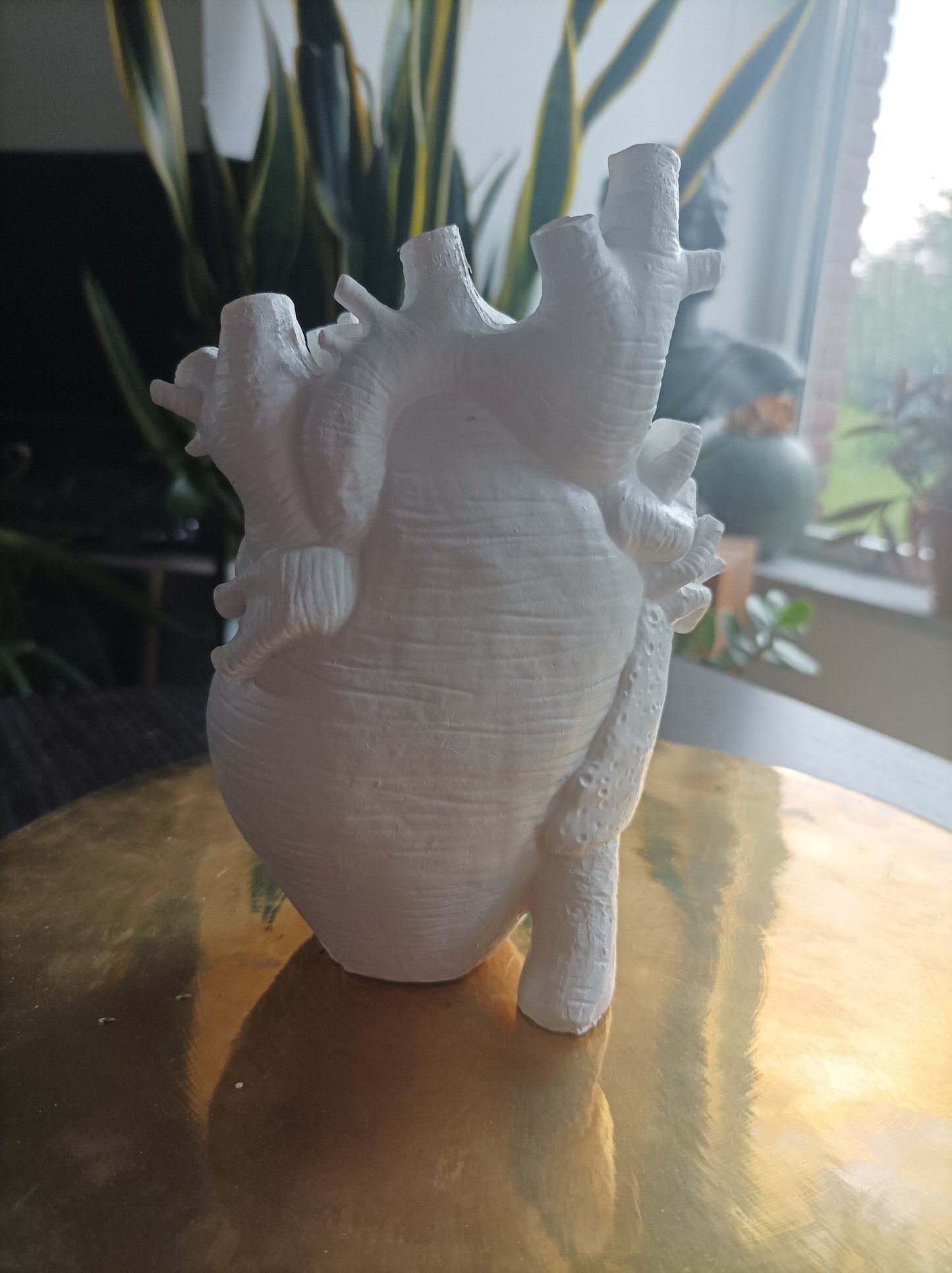 Unikat Herz-Vase Harz 3D Druck für Trockenblumen