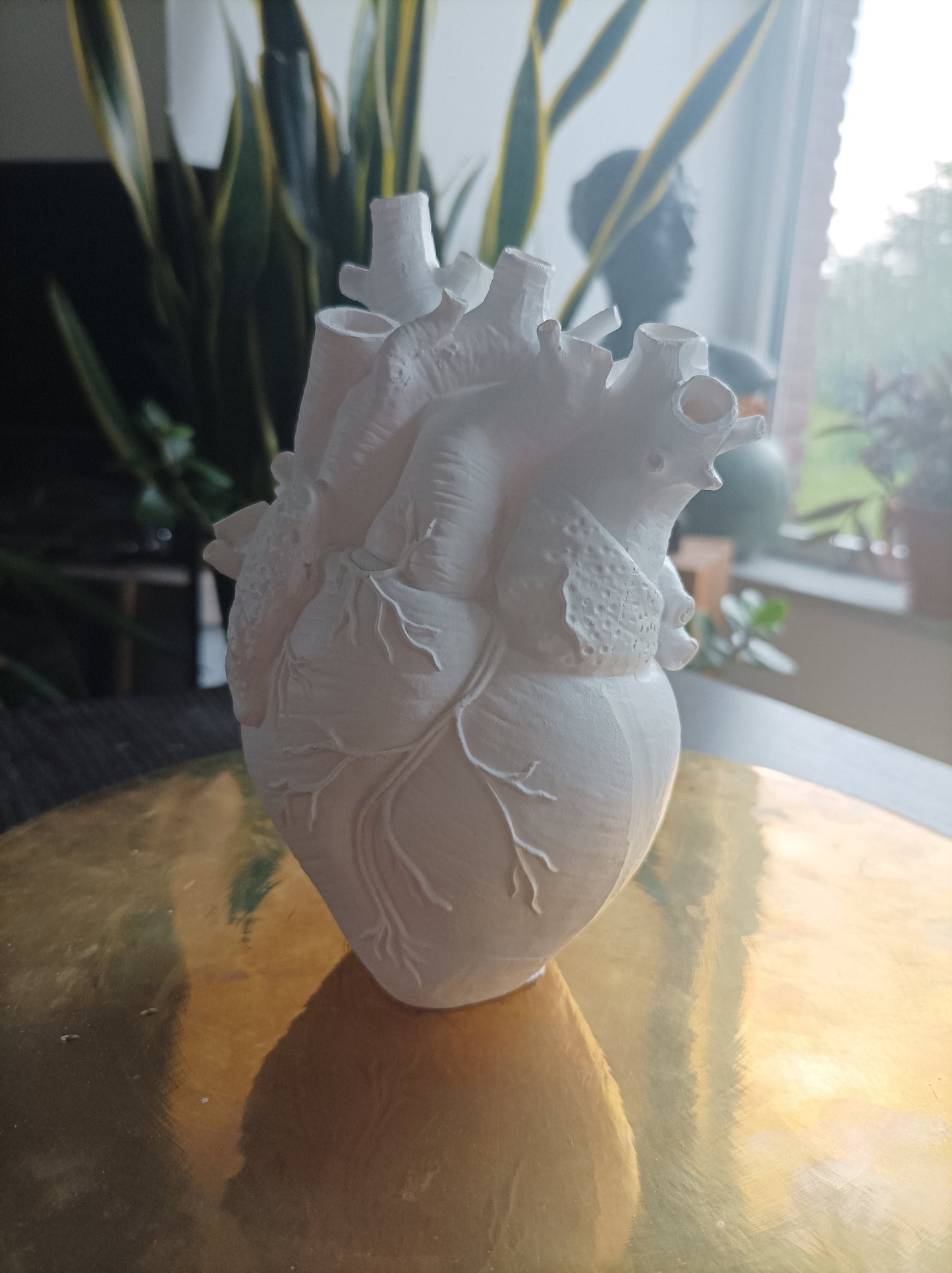 Unikat Herz-Vase Harz 3D Druck für Trockenblumen