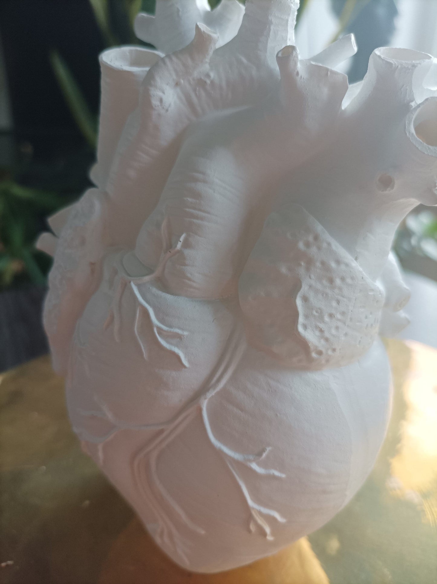 Unikat Herz-Vase Harz 3D Druck für Trockenblumen
