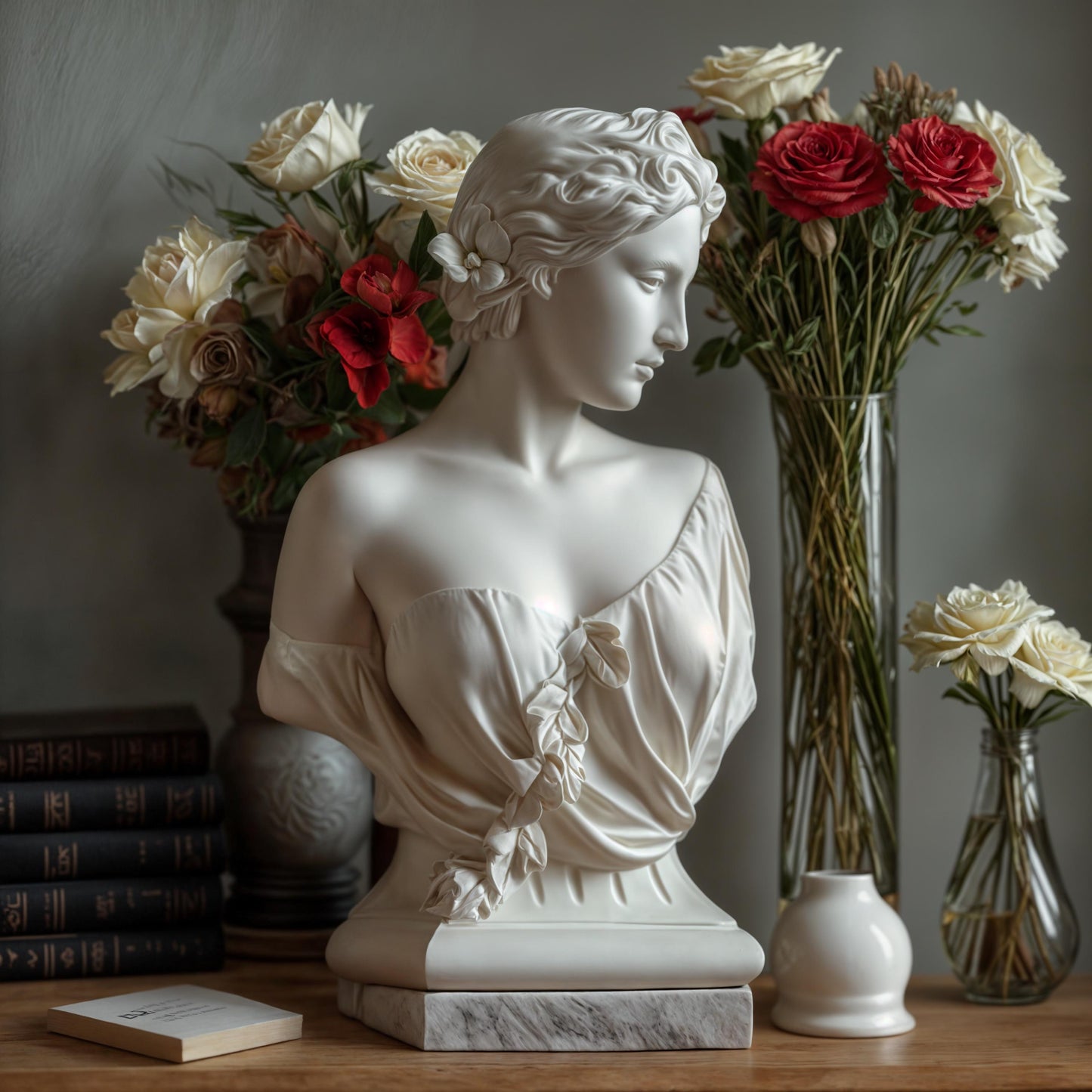 Klassische Griechische Göttin Artemis Büste - Feine Detaillierte Skulptur Harz