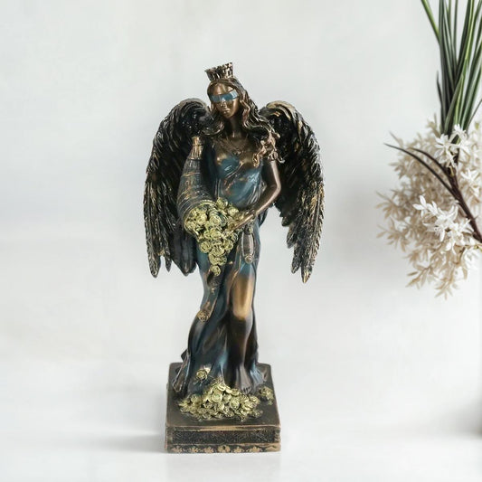 Statuetka Bogini Bogactwa – Figurka z żywicy – Dobrobyt i Sukces – 20 cm