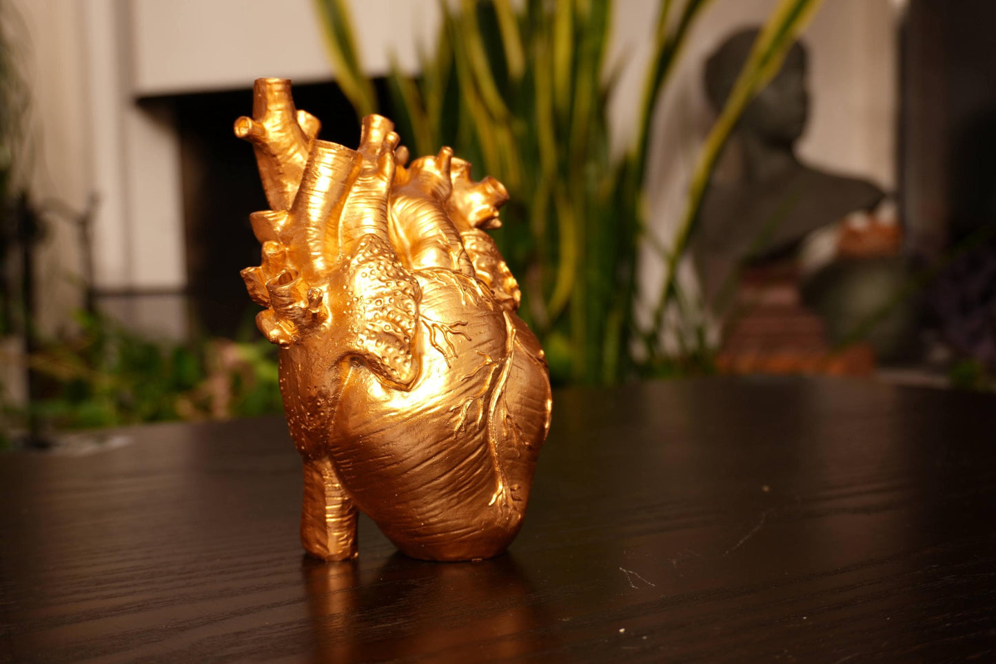 Unikat Herz-Vase Harz 3D Druck für Trockenblumen