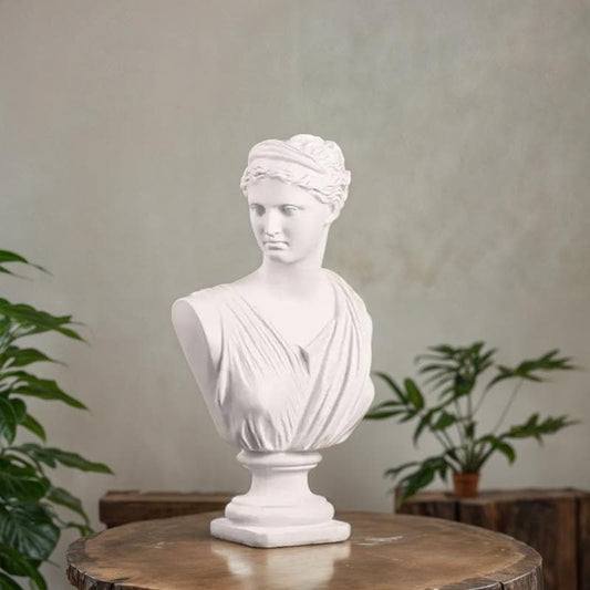 Elegante Artemis Büste - Griechische Göttin Skulptur aus Kunstharz