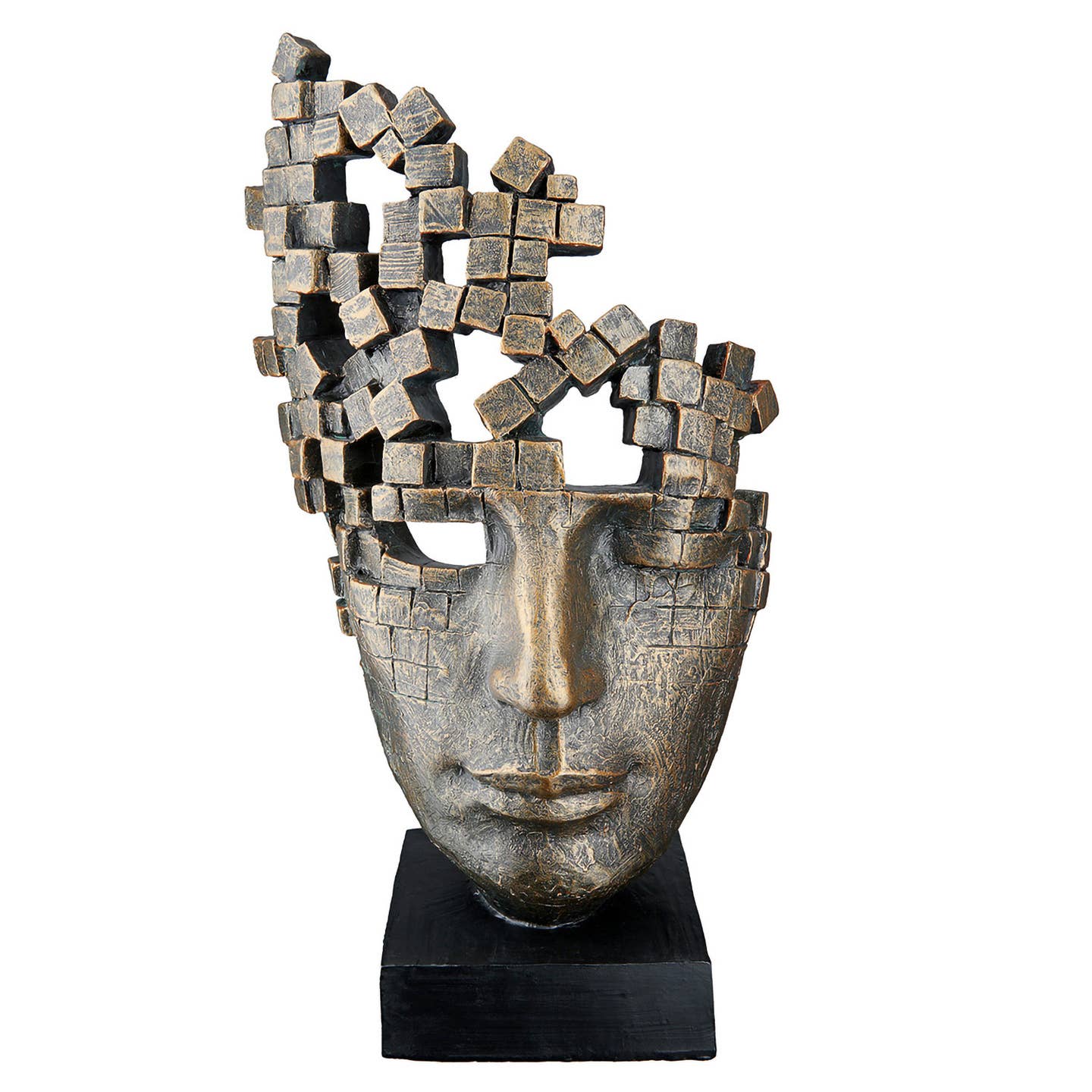 Skulptur „Male Mask“ – Gesichtsmaske, 30 cm Höhe