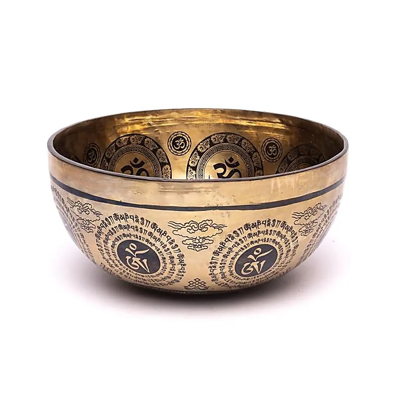 Lasergravierte Klangschale Lakshmi - ±1400 - 1600 g ; ±22 - 24 cm - Laminimas e.K