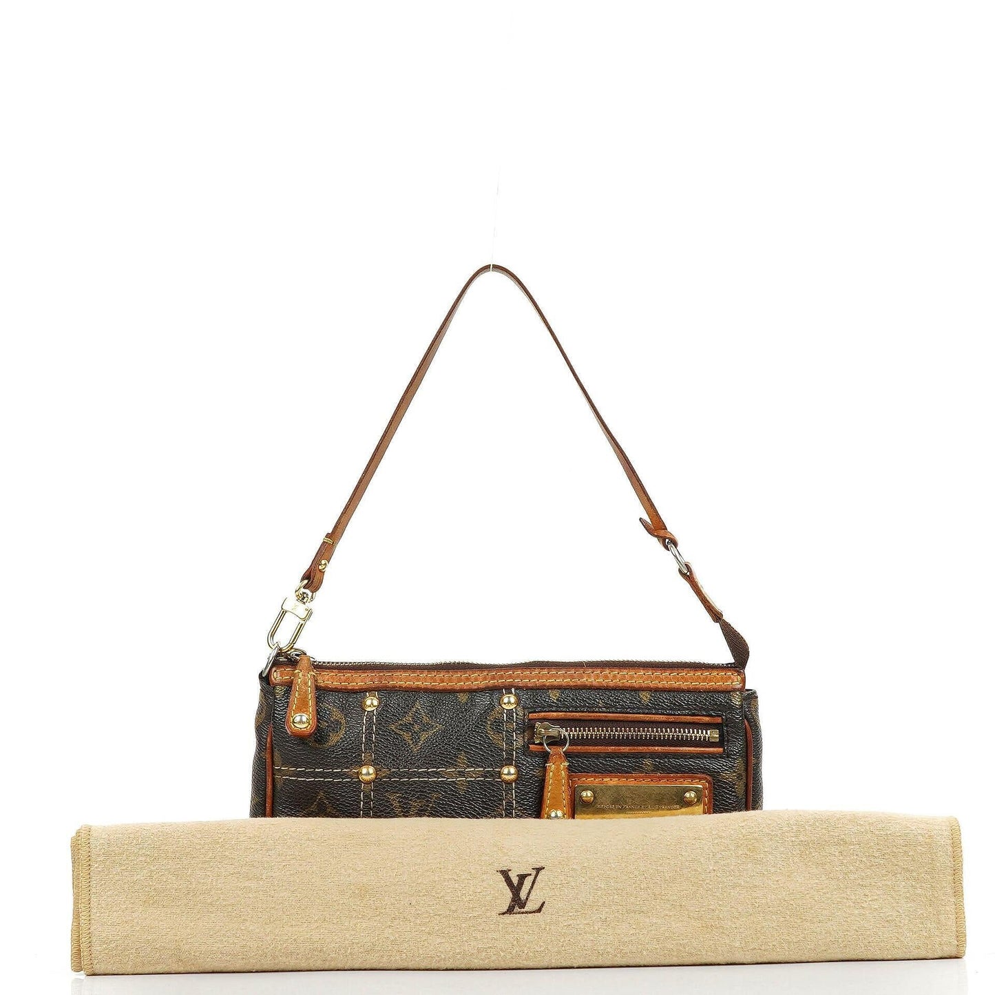 Louis Vuitton Riveting Limited Edition Pochette Accessoires Clutch aus beschichtetem Monogram Canvas