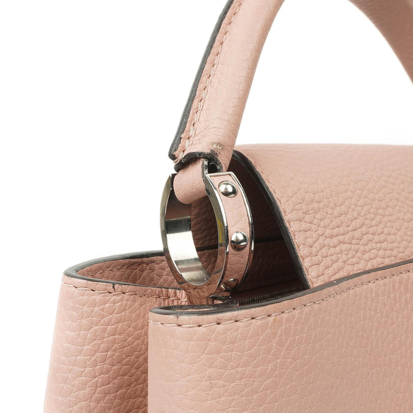 Louis Vuitton Capucines MM Handtasche aus pinkem Leder