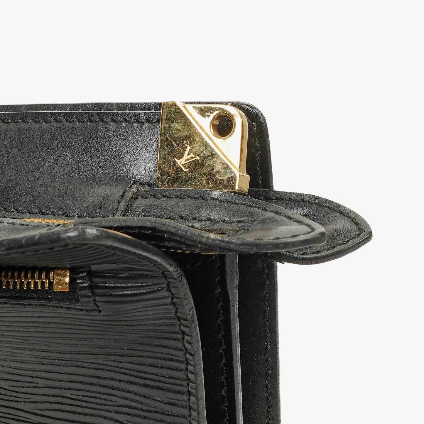Louis Vuitton Enghien Schultertasche aus schwarzem Epi-Leder