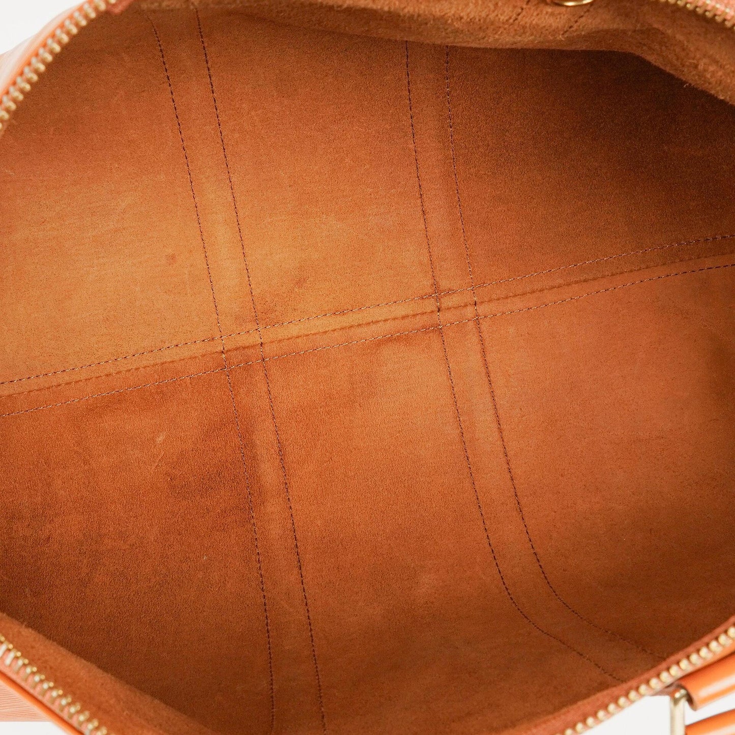 Louis Vuitton Keepall 45 Reisetasche in Cognac aus Epi Leder