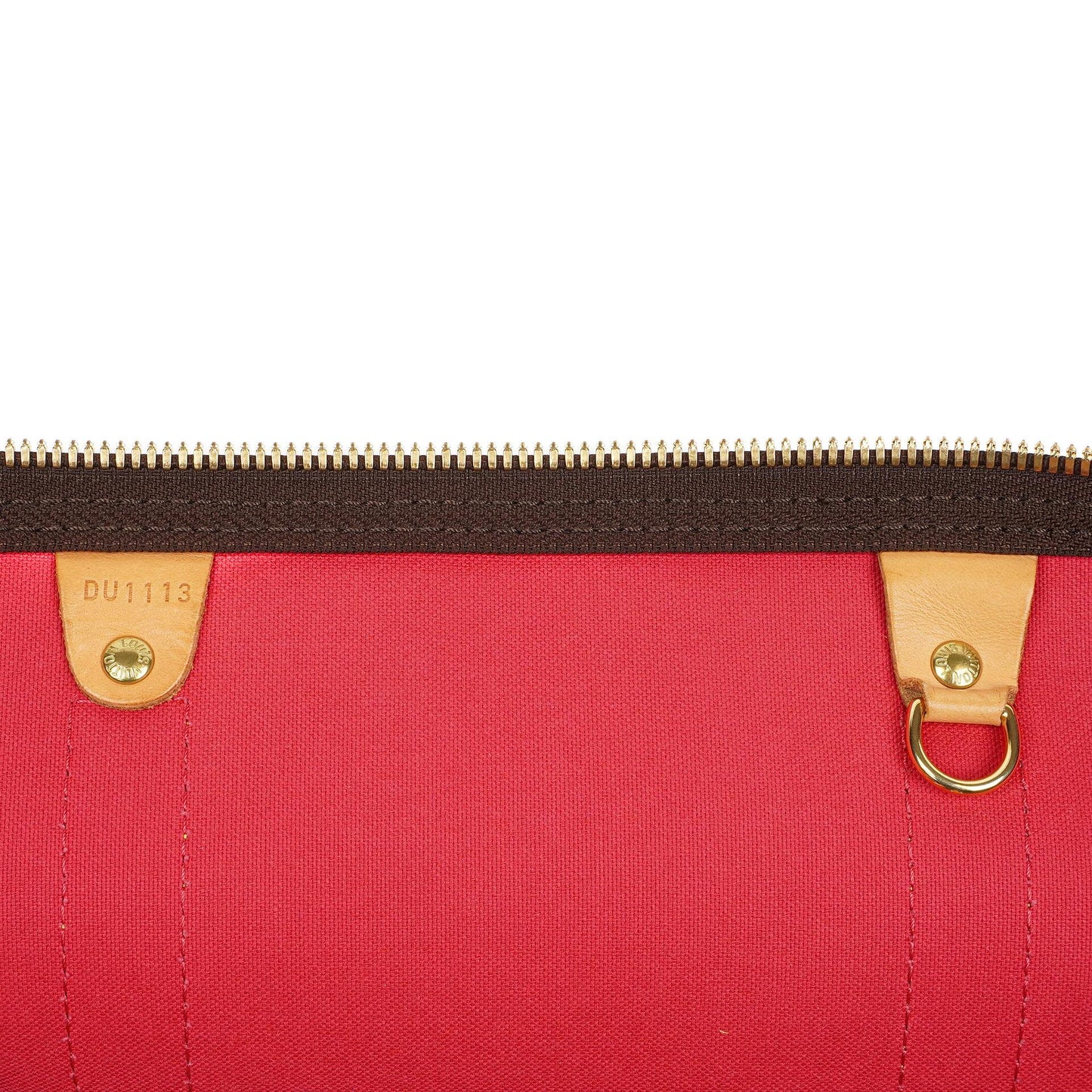 Louis Vuitton Keepall 50 Bandouliere Monogram Canvas Reisetasche mit personalisiertem Heißstempel