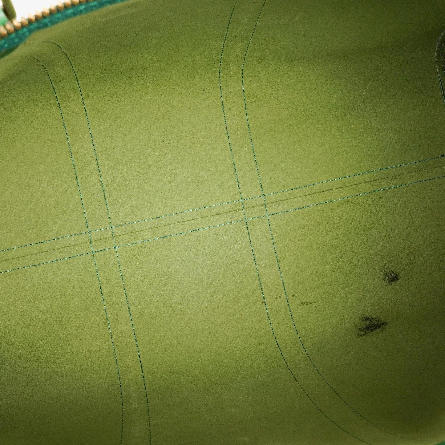 Louis Vuitton Keepall 50 Reisetasche in Grün aus Epi Leder