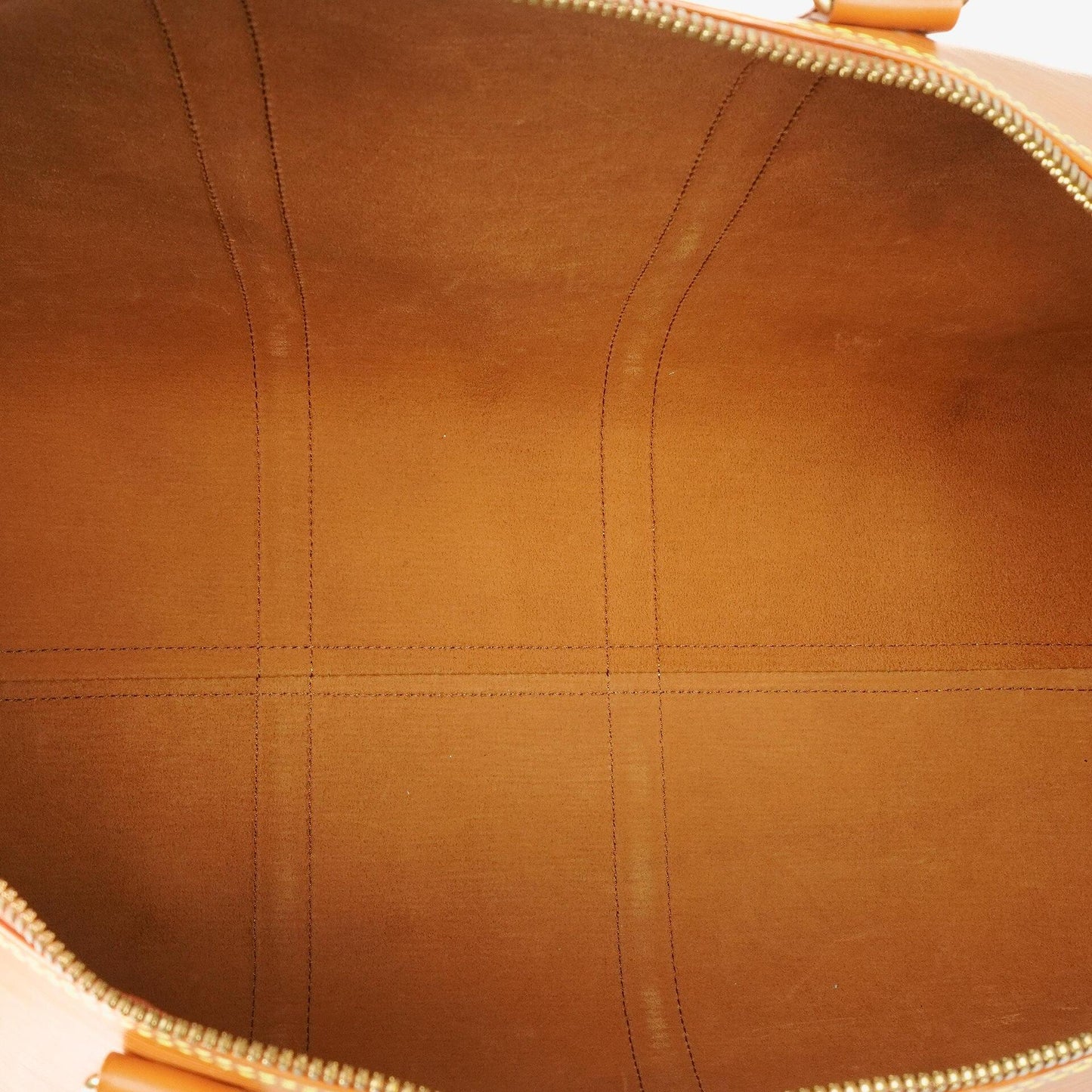 Louis Vuitton Keepall 55 Reisetasche aus Epi Leder in Cognac