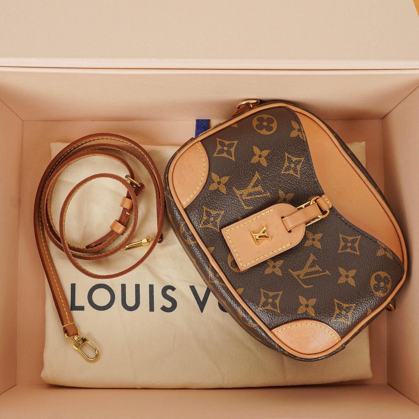 Louis Vuitton Mini Deauville Schultertasche aus Monogram Canvas