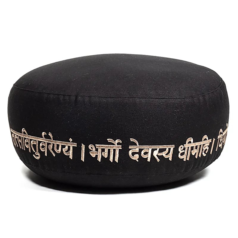 Meditationskissen Gayatri Mantra Baumwolle BIO (OCS) - 33x17 cm; ±2300 g - Laminimas e.K