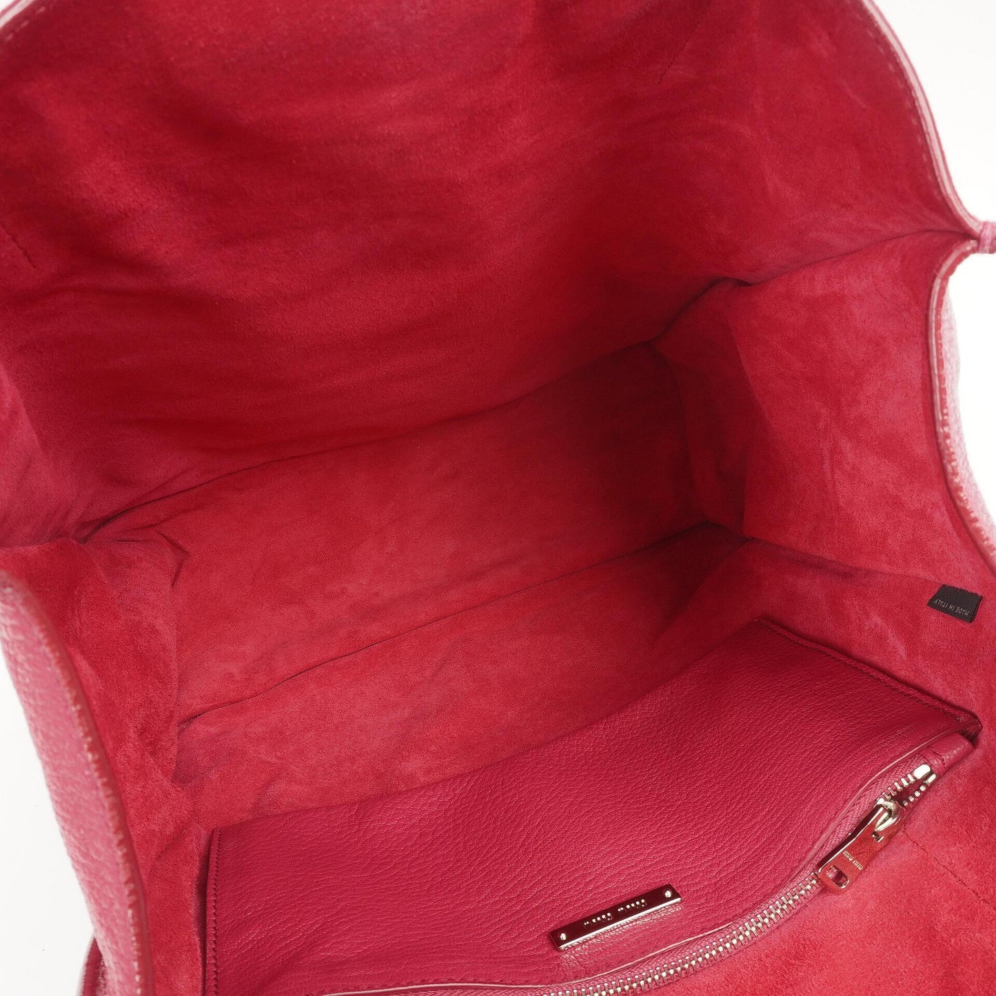 Miu Miu Peonia Tote Tasche aus Madras-Ziegenleder