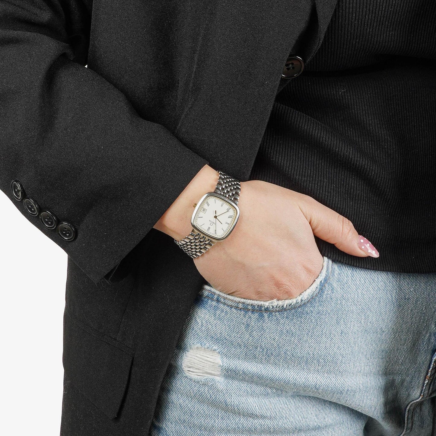 Omega De Ville Quarzuhr 30 mm aus Edelstahl