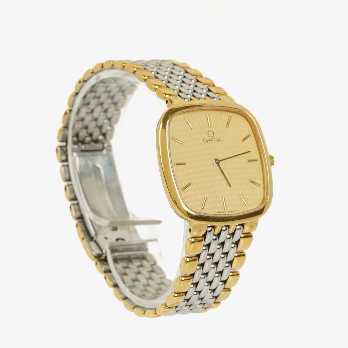 Omega De Ville 30 mm Quarzuhr aus Edelstahl