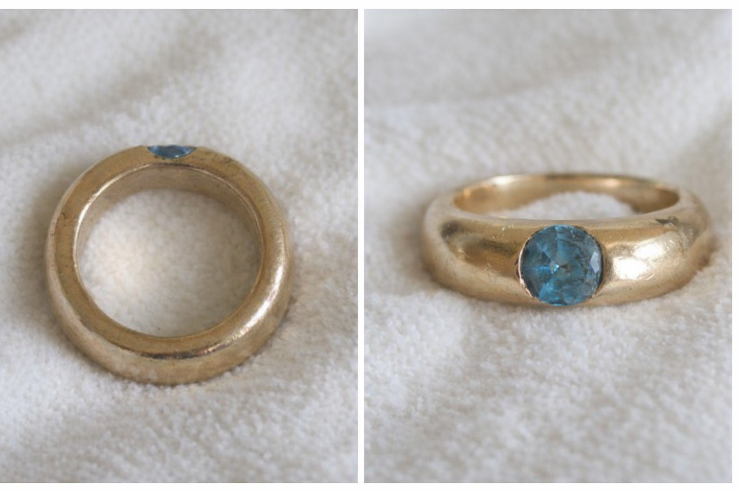 Massiver Ring 925 Silber Vergoldet – 17g Schweres Design – Größe 55